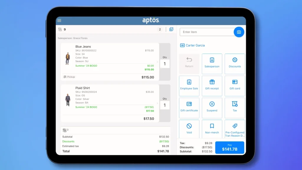 Aptos - aplikasi kasir untuk toko baju

