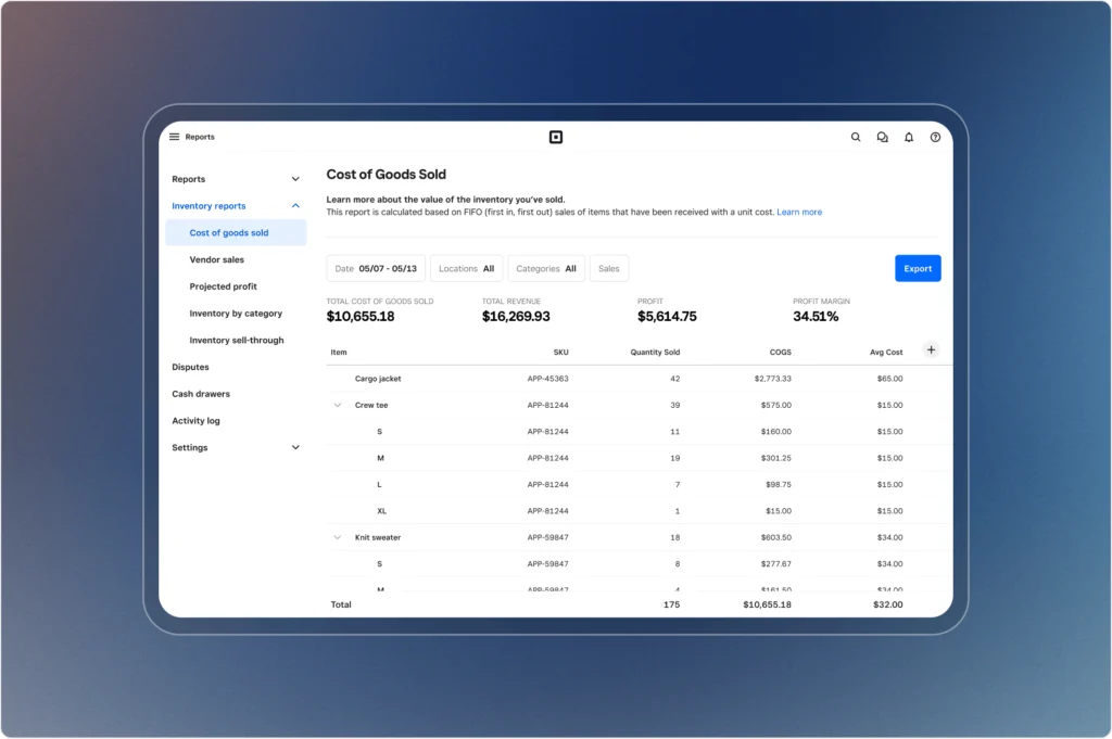 Square for retail - aplikasi kasir toko buah