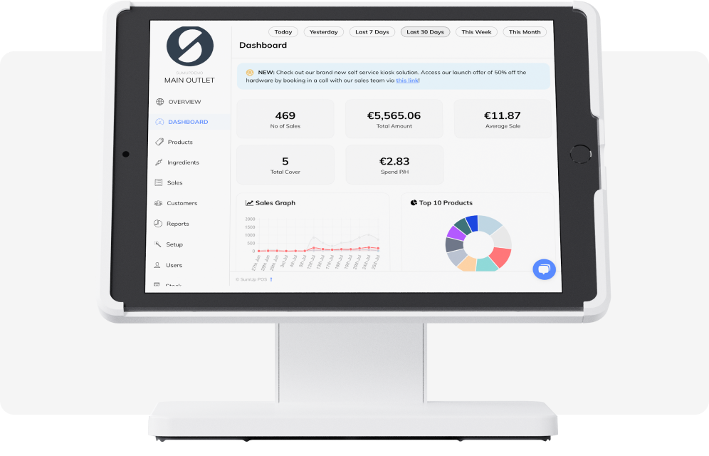 SumUp POS - aplikasi kasir jual kue online
