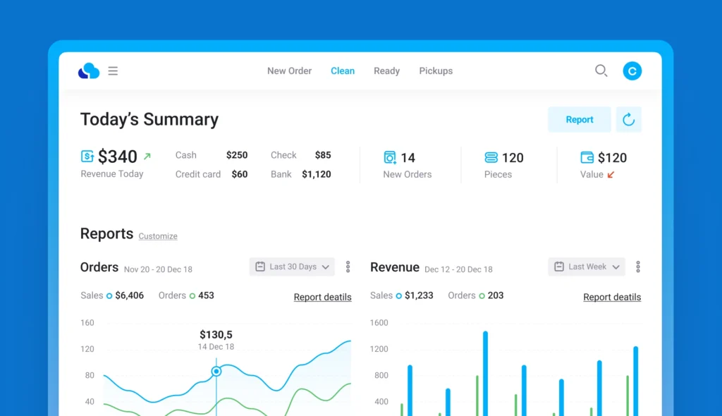 CleanCloud - aplikasi kasir laundry terbaik