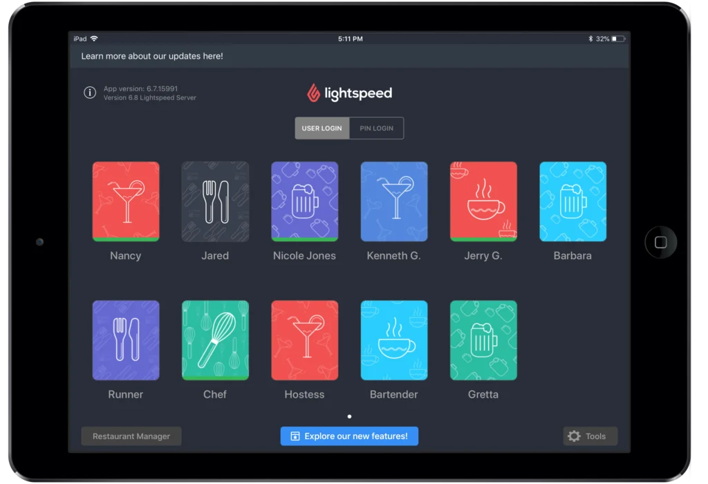 Lighspeed - pos terbaik untuk restoran