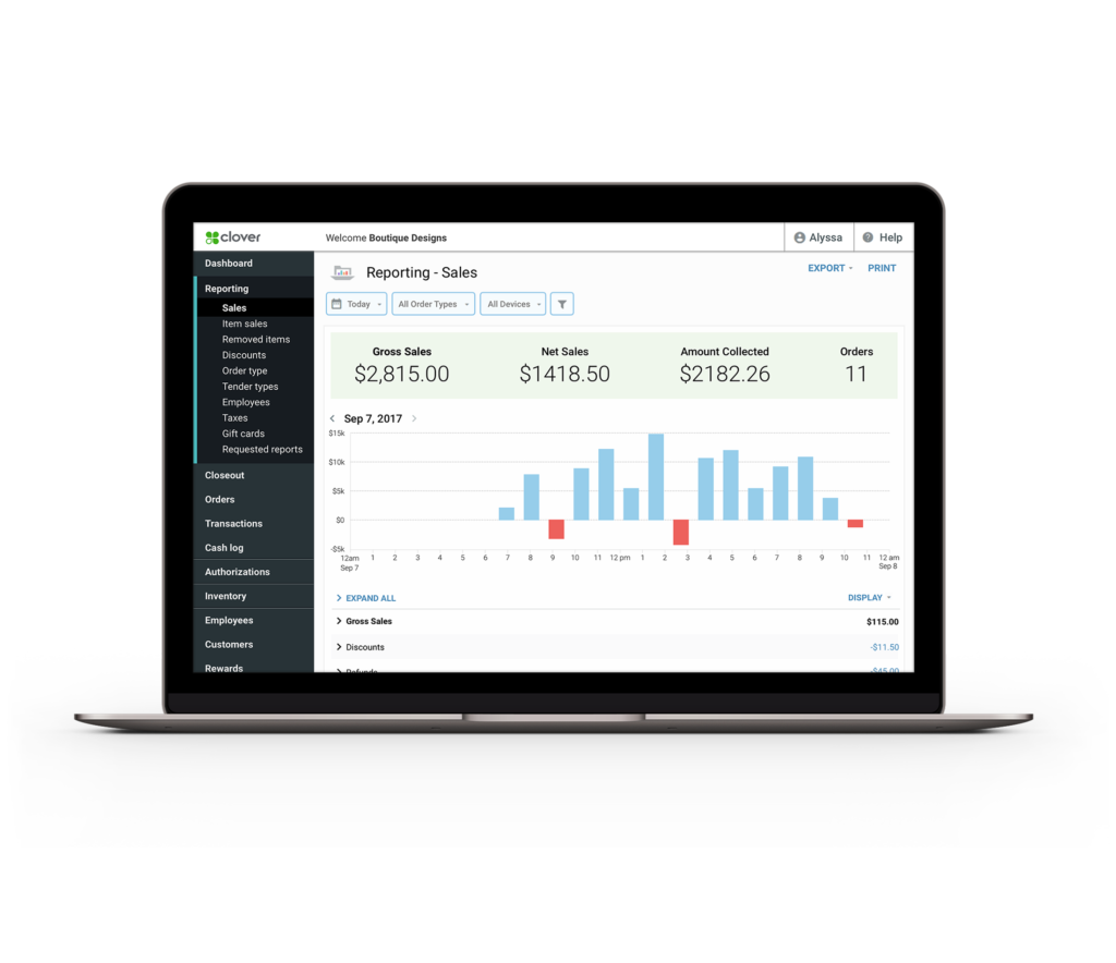 Software minimarket - Clover POS