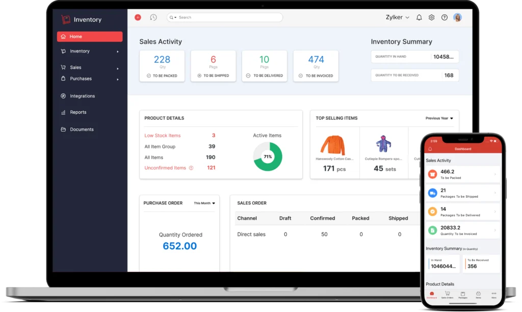Zoho Inventory Barang - Aplikasi inventory barang