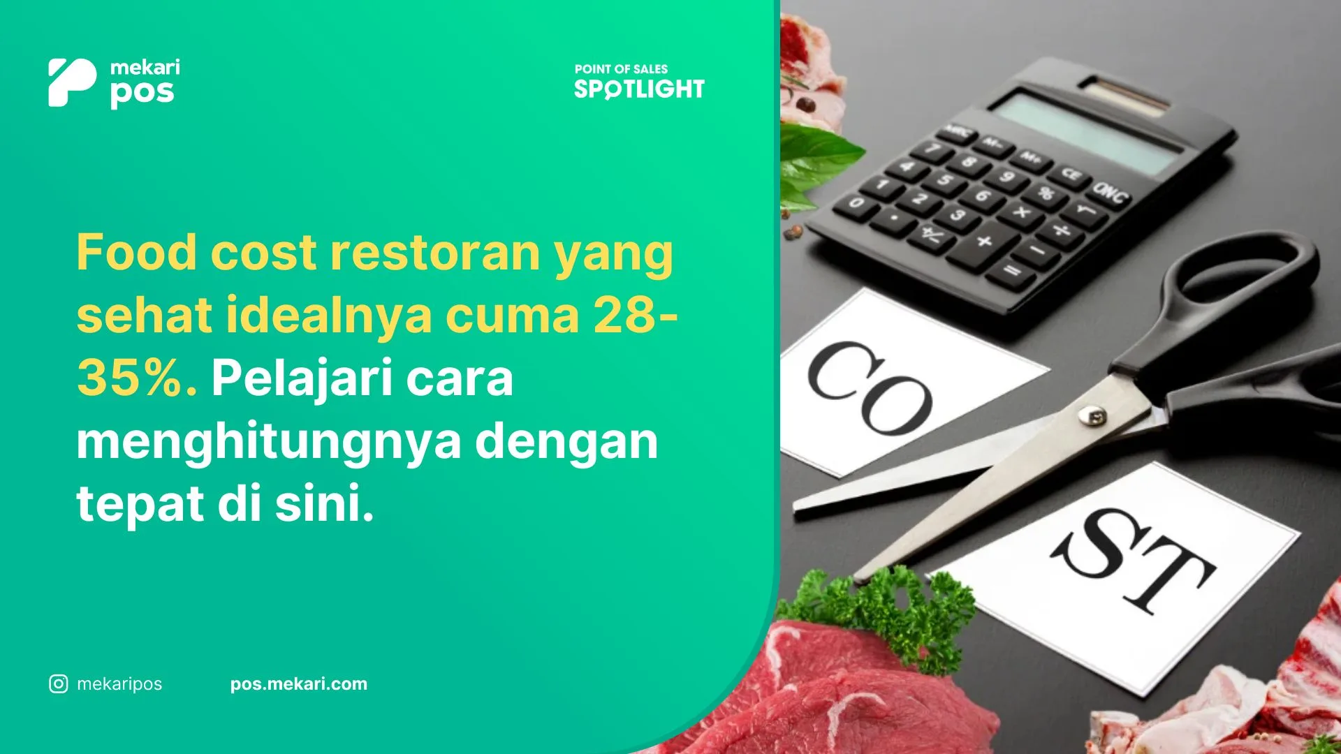 Cara menghitung food cost