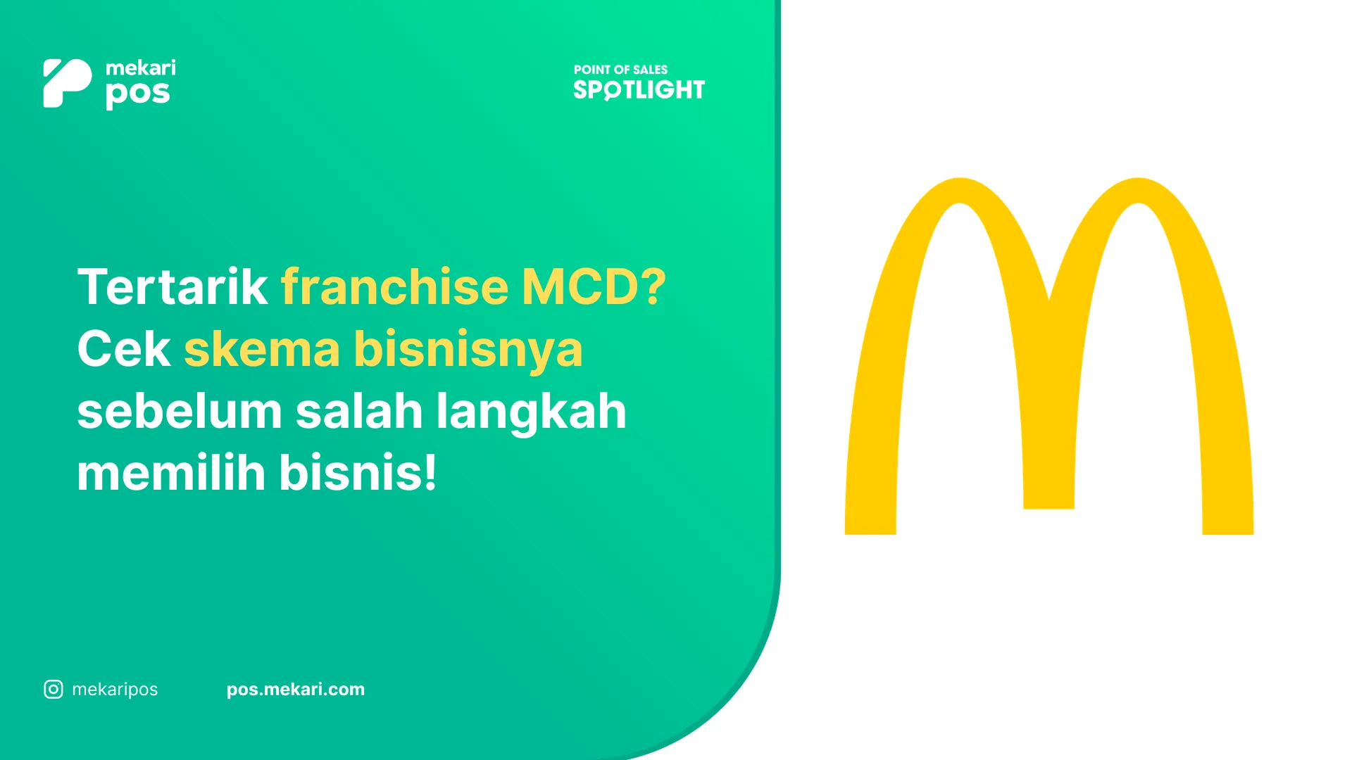 harga franchise mcd